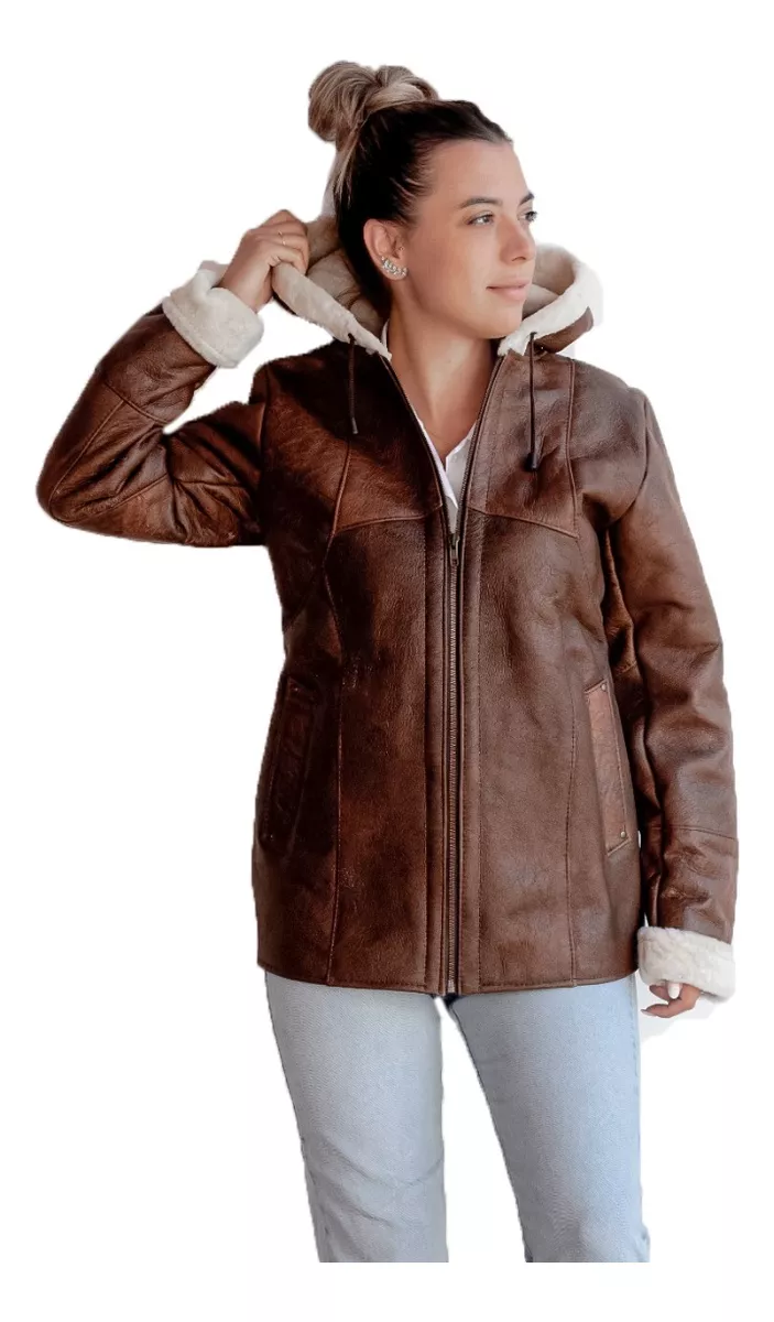 CAMPERA DE CUERO DE OVEJA DE MUJER  MODELO: 305