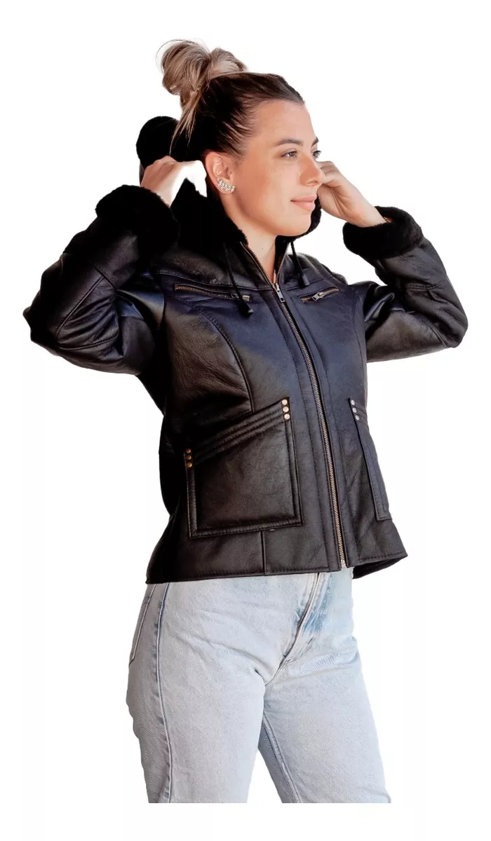 CAMPERA DE CUERO DE OVEJA DE MUJER SUELA  MODELO: 106 NAPA