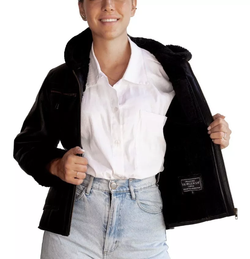 CAMPERA DE CUERO DE OVEJA DE MUJER SUELA  MODELO: 106 NAPA