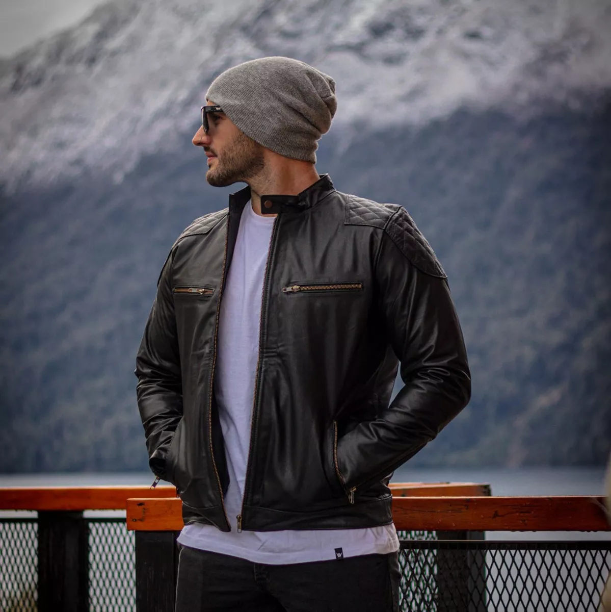 CAMPERA DE CUERO VACUNO 100% LEGITIMO DE HOMBRE  ART: KABUL