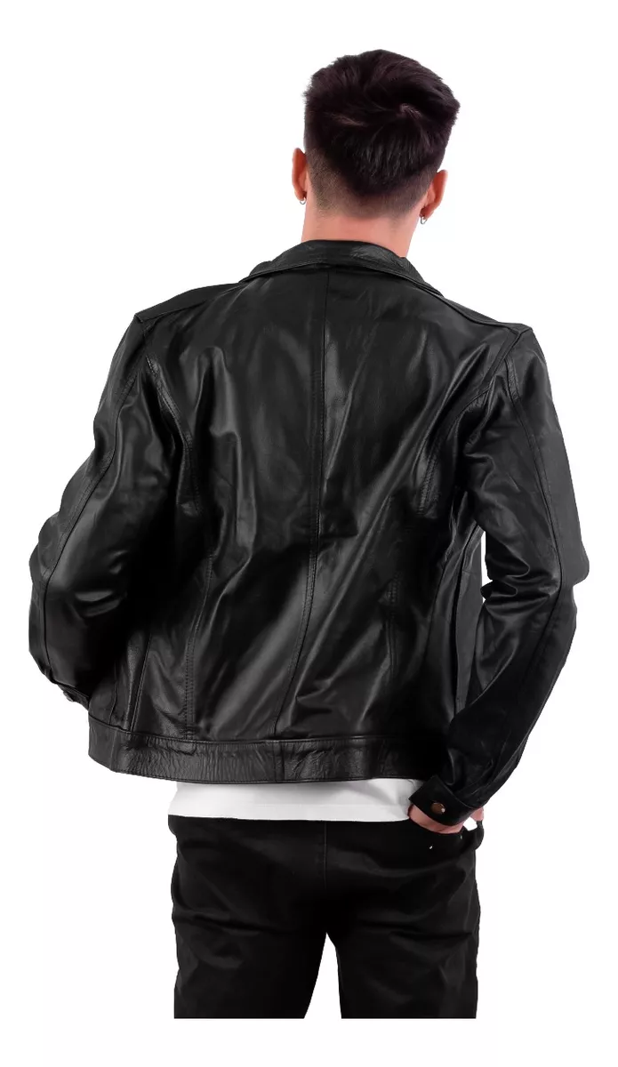 CAMPERA DE CUERO VACUNO 100% LEGITIMO DE HOMBRE ART: MANCH