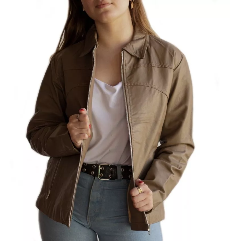 CAMPERA DE CUERO VACUNO 100% LEGITIMO DE MUJER  ART: 127.B