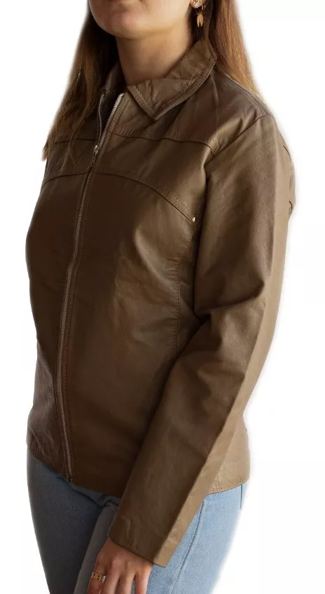 CAMPERA DE CUERO VACUNO 100% LEGITIMO DE MUJER  ART: 127.B