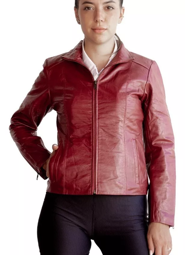 CAMPERA DE CUERO VACUNO 100% LEGITIMO DE MUJER  ART: 128.C