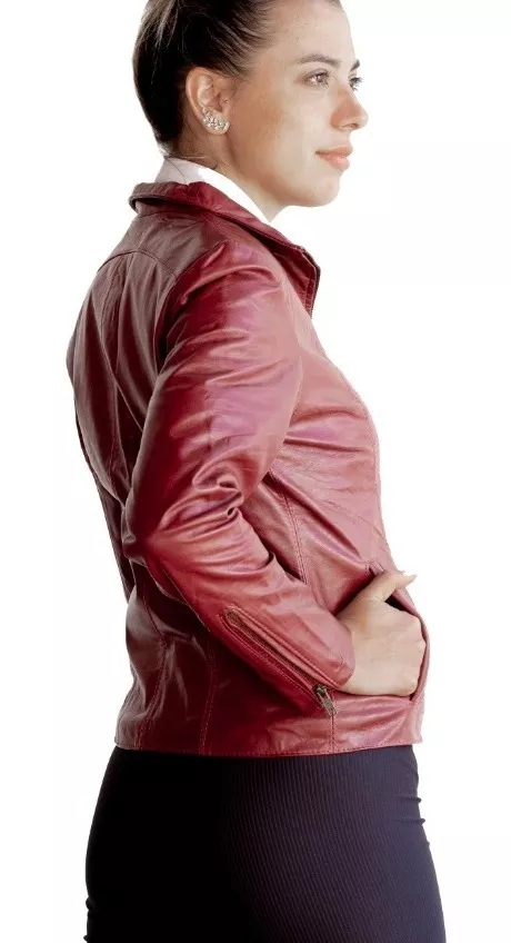 CAMPERA DE CUERO VACUNO 100% LEGITIMO DE MUJER  ART: 128.C