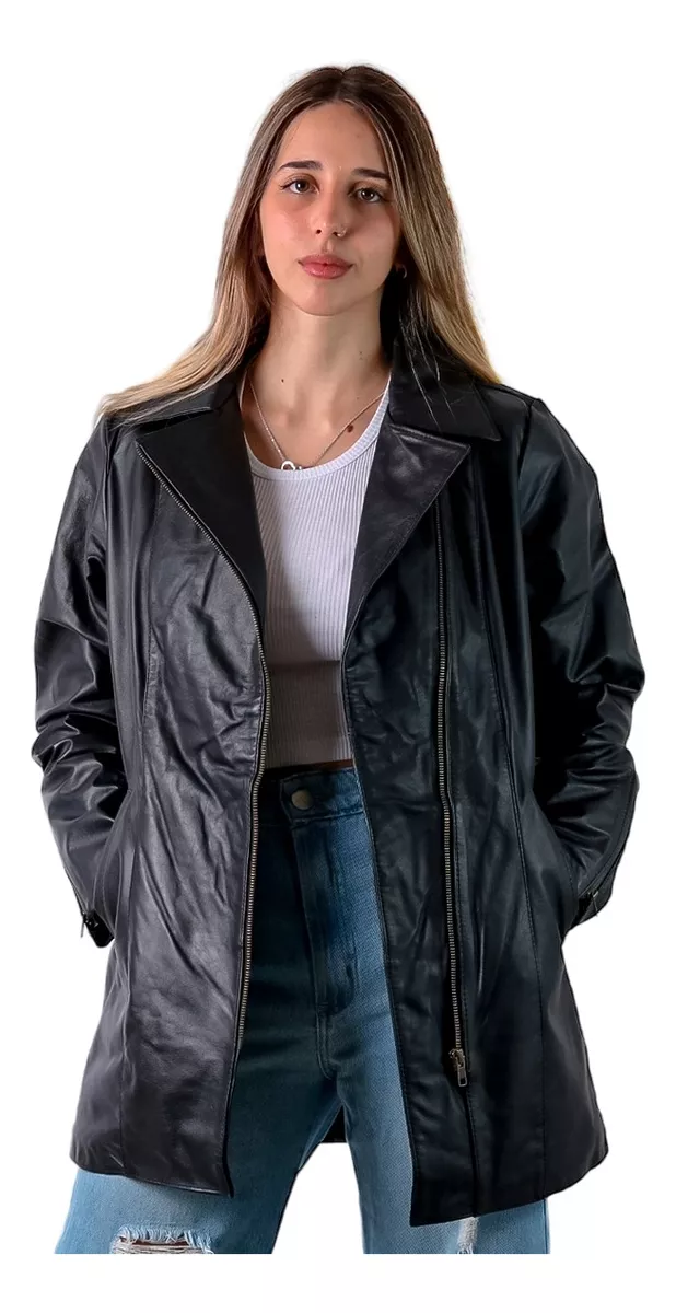 CAMPERA TAPADO DE CUERO VACUNO 100% LEGITIMO DE MUJER  333 