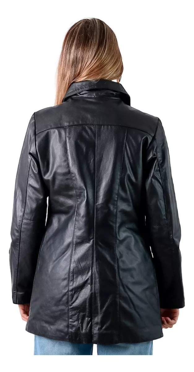 CAMPERA TAPADO DE CUERO VACUNO 100% LEGITIMO DE MUJER  333 