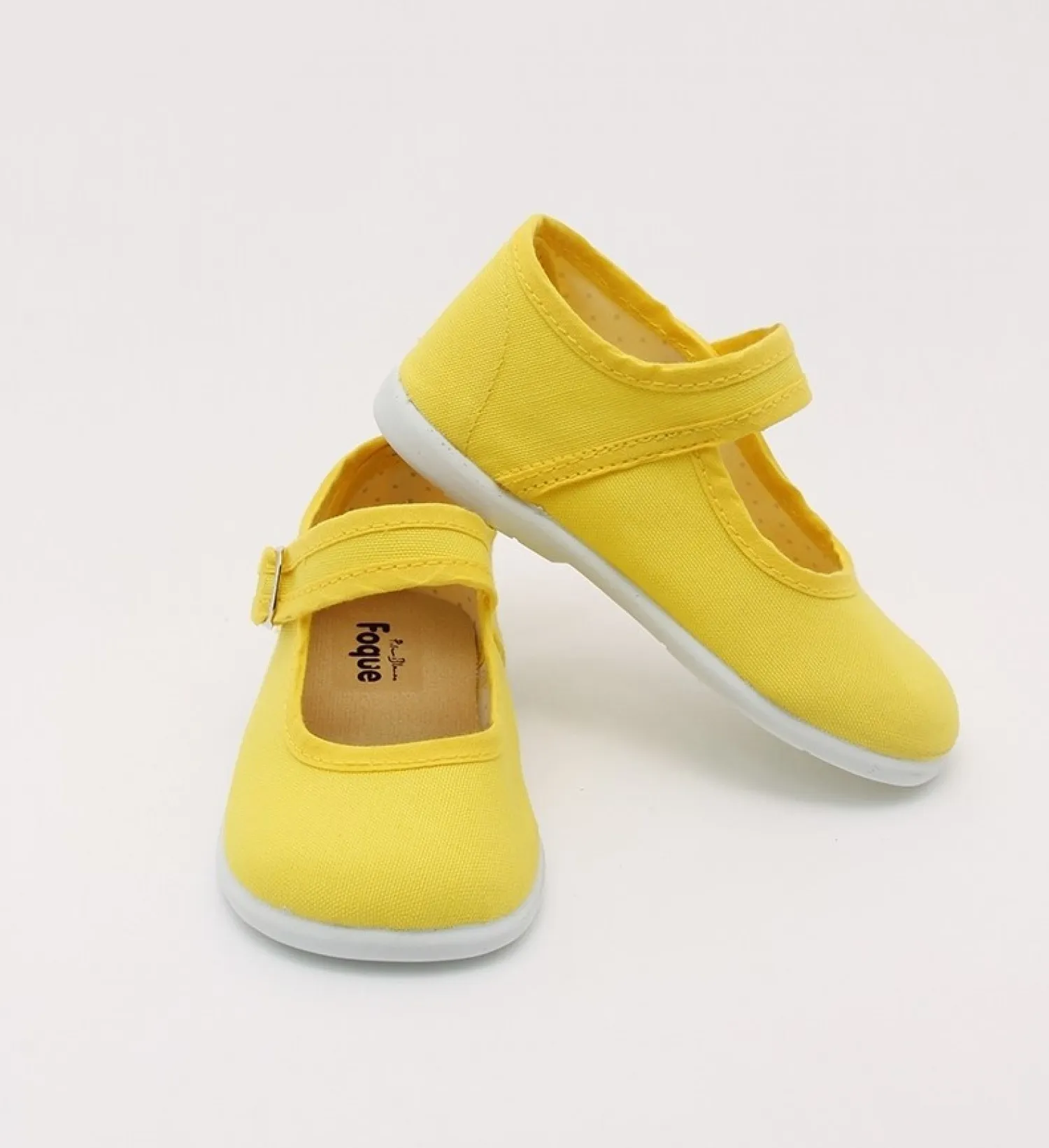 Canvas mary jane in yellow