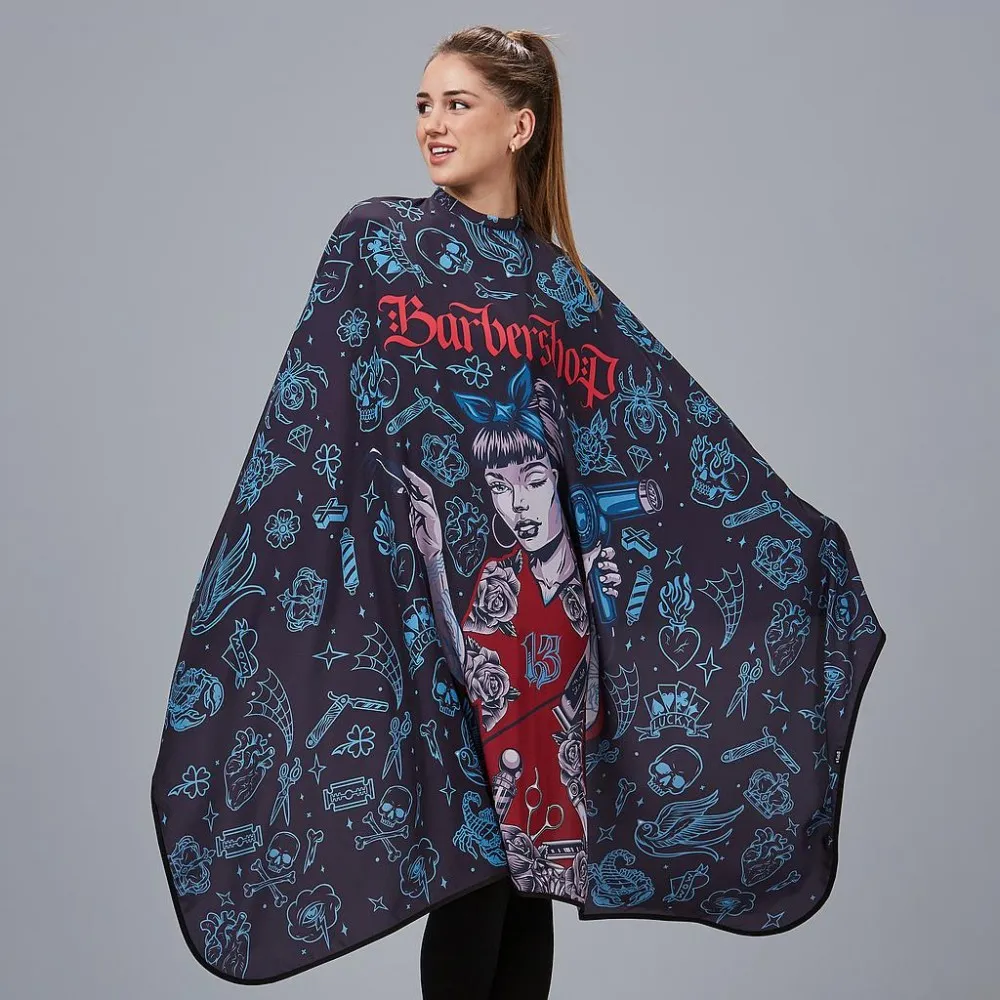 CAPA DE PELUQUERIA ESTAMPADA