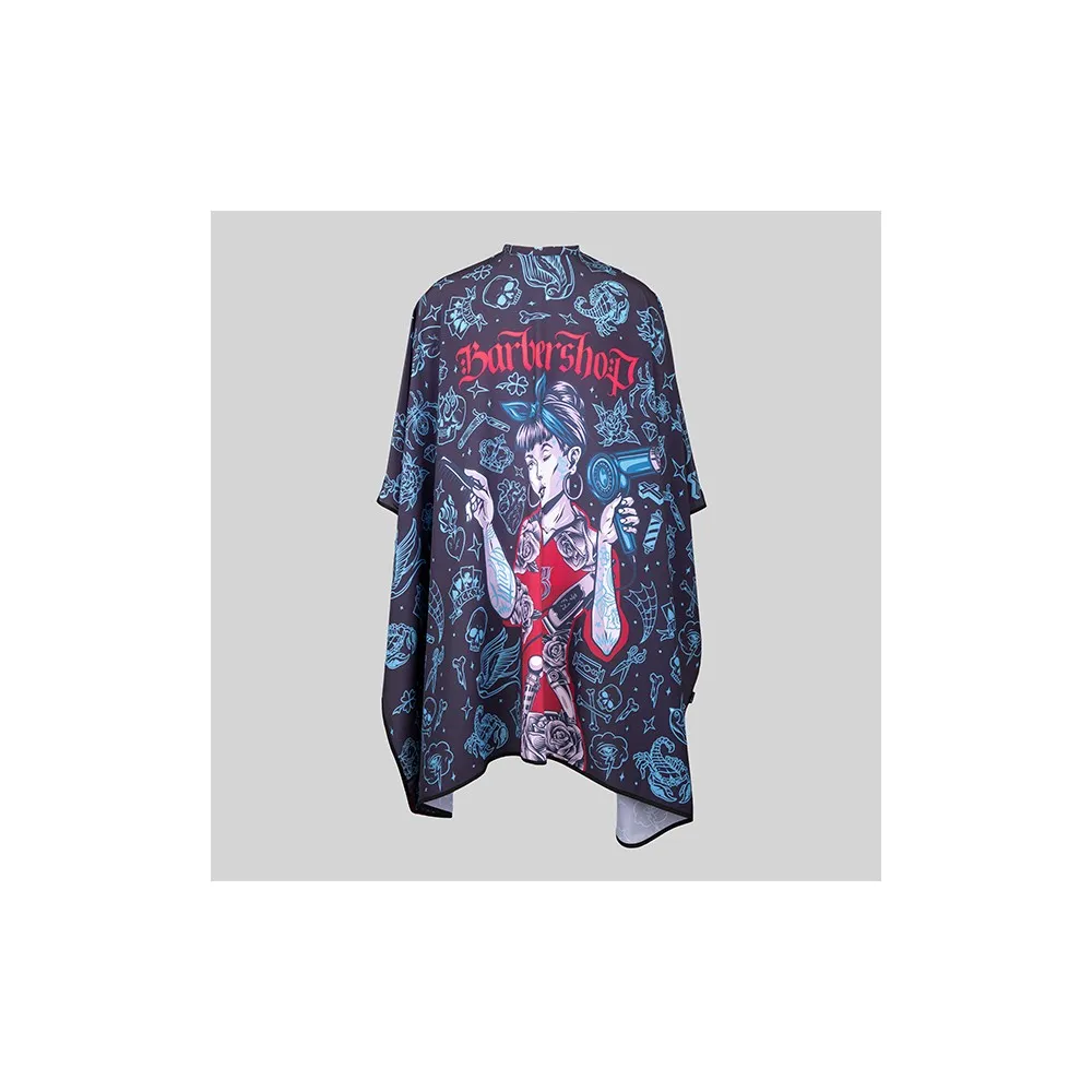 CAPA DE PELUQUERIA ESTAMPADA