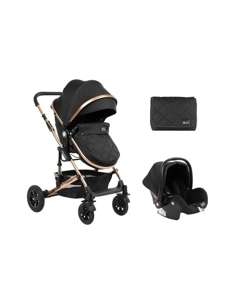 CARRO TRIO TRANSFORMABLE AMAIA NEGRO KIKKABOO