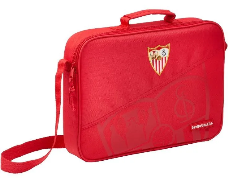 Cartera maletín extraescolar Sevilla FC color rojo