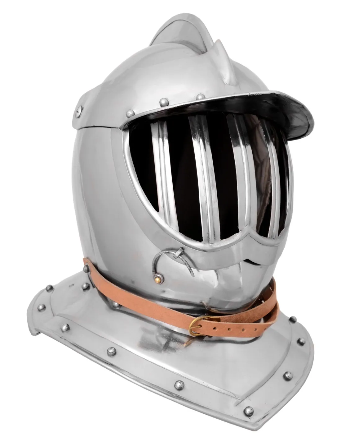 Casco Borgoñota con visera, siglo XVII