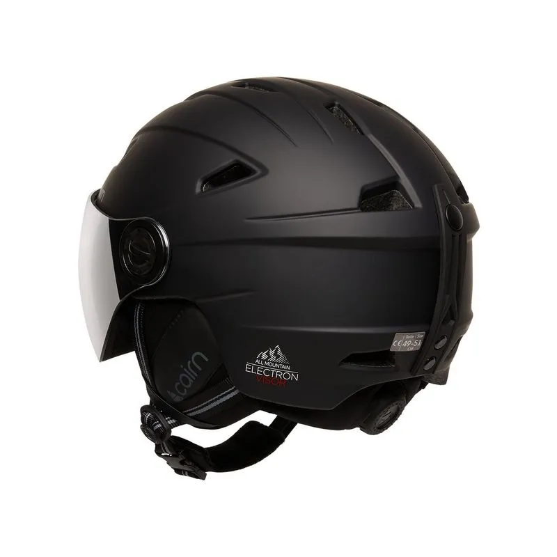 Casco con visera Junior Cairn Electron Visor (Mat Black)