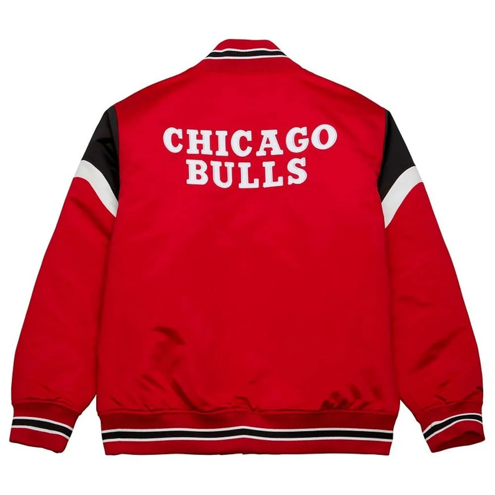Chaqueta Chicago Bulls NBA Heavyweight Satin Red