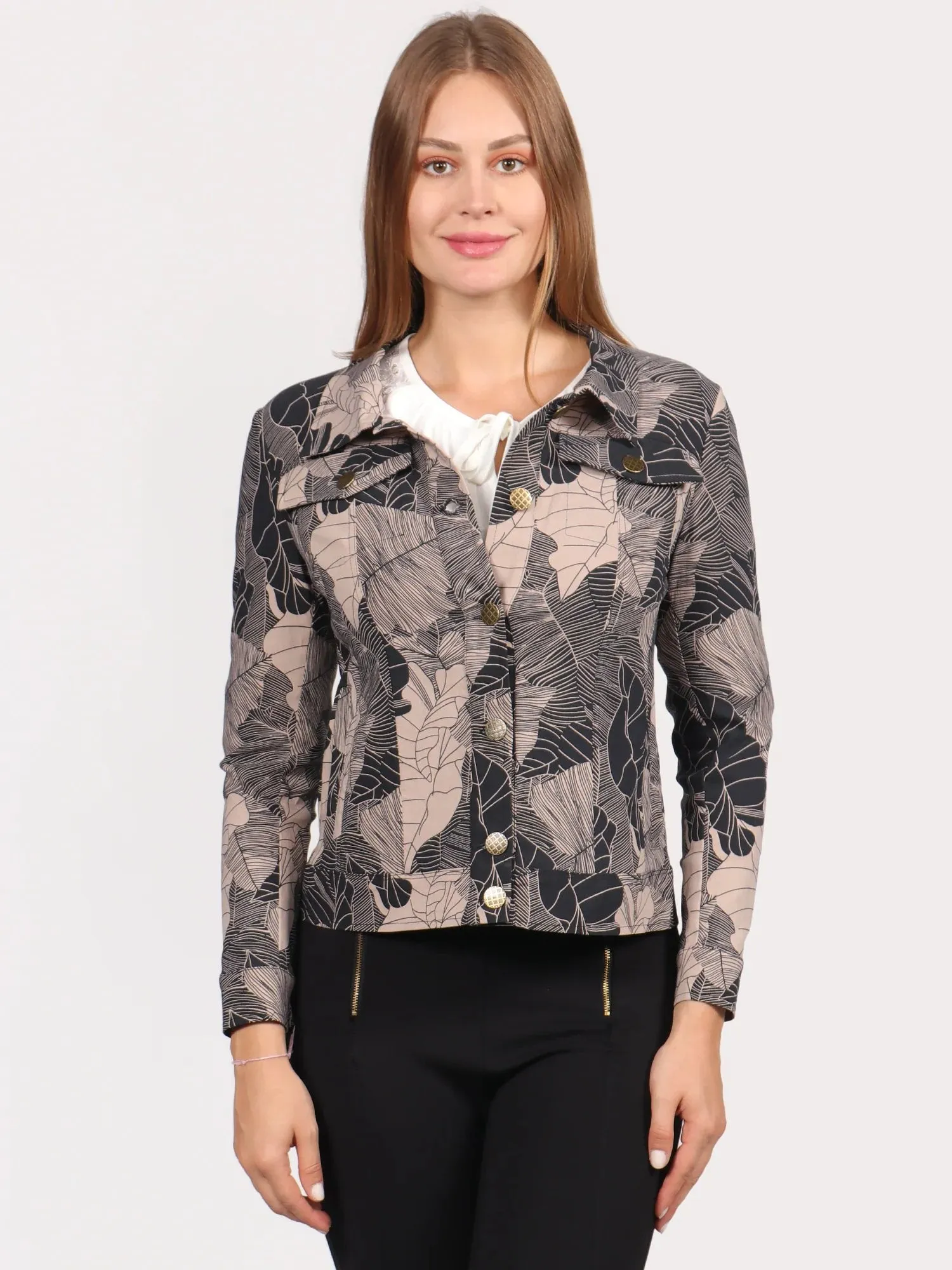 Chaqueta Estampada para Mujer Duplan 11473