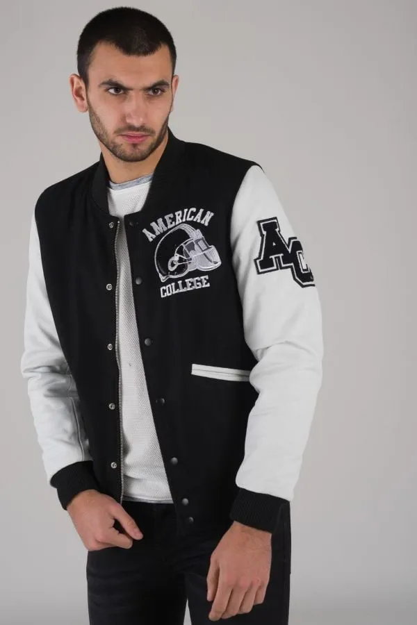 Chaqueta Hombre American College Ref 73 Black/White