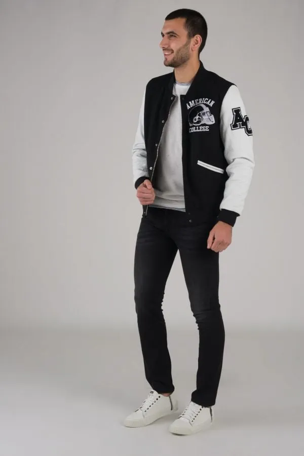 Chaqueta Hombre American College Ref 73 Black/White