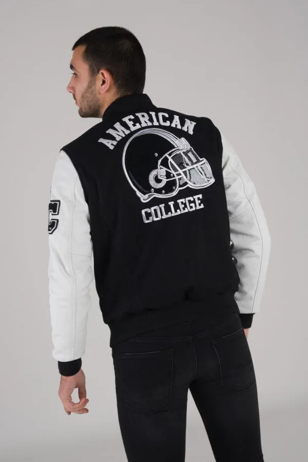 Chaqueta Hombre American College Ref 73 Black/White