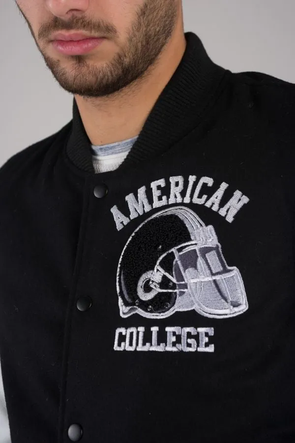 Chaqueta Hombre American College Ref 73 Black/White
