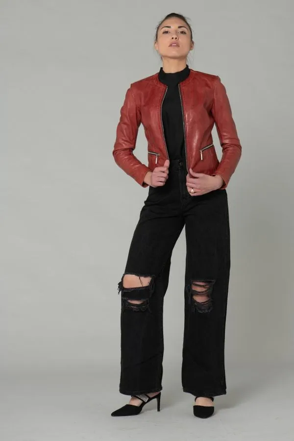 Chaqueta Mujeres Rose Garden Ethel Lamb Ruby Rose Wood