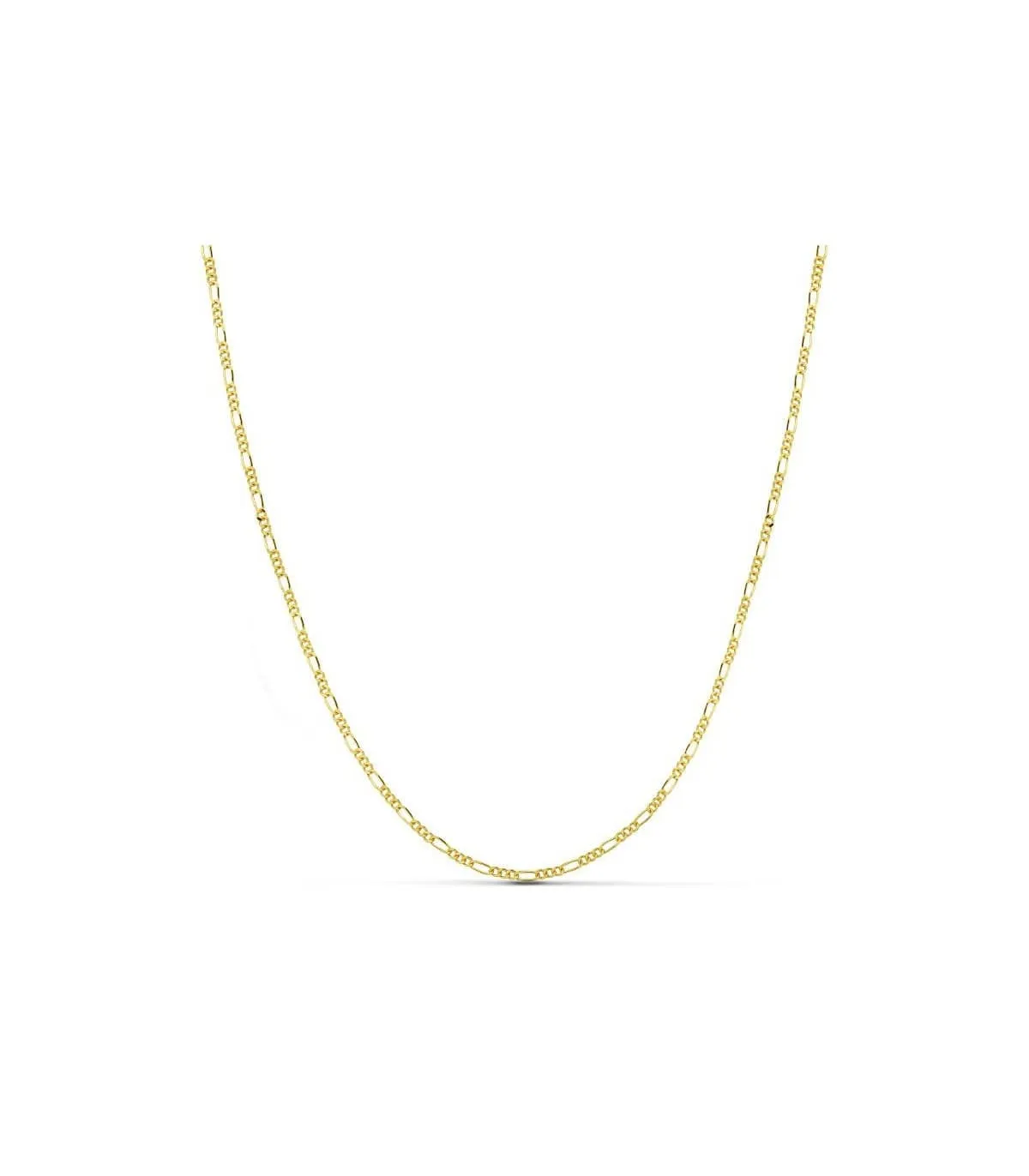 Chaîne cheval alternée triple, 1.2 mm 18 K 45cm