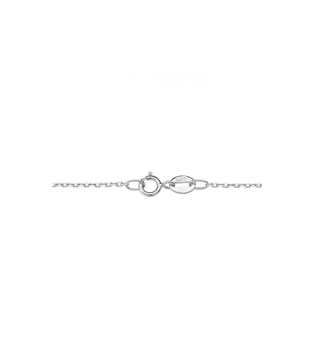 Chaîne Forçat 18 K Or blanc 40 cm