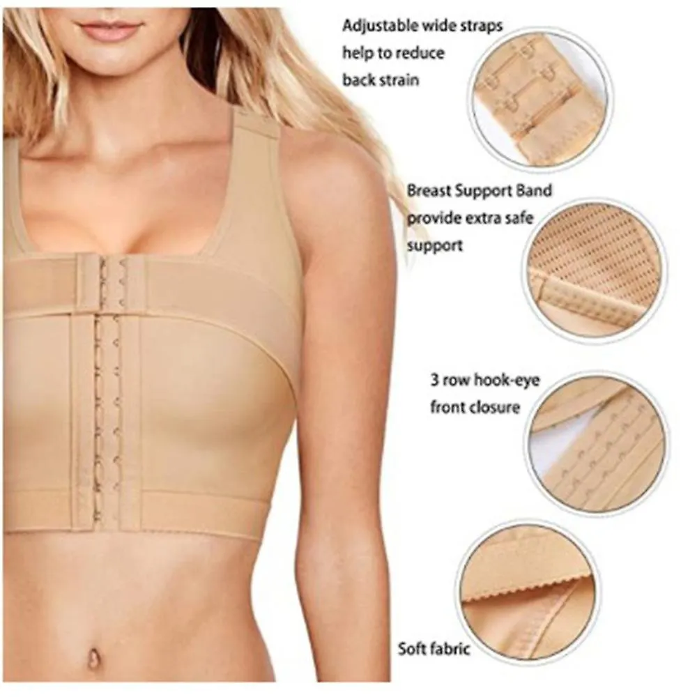 Cierre frontal para mujeres Sujetador deportivo Post cirugía Ropa interior Body Shaper Shapewear con soporte para los senos