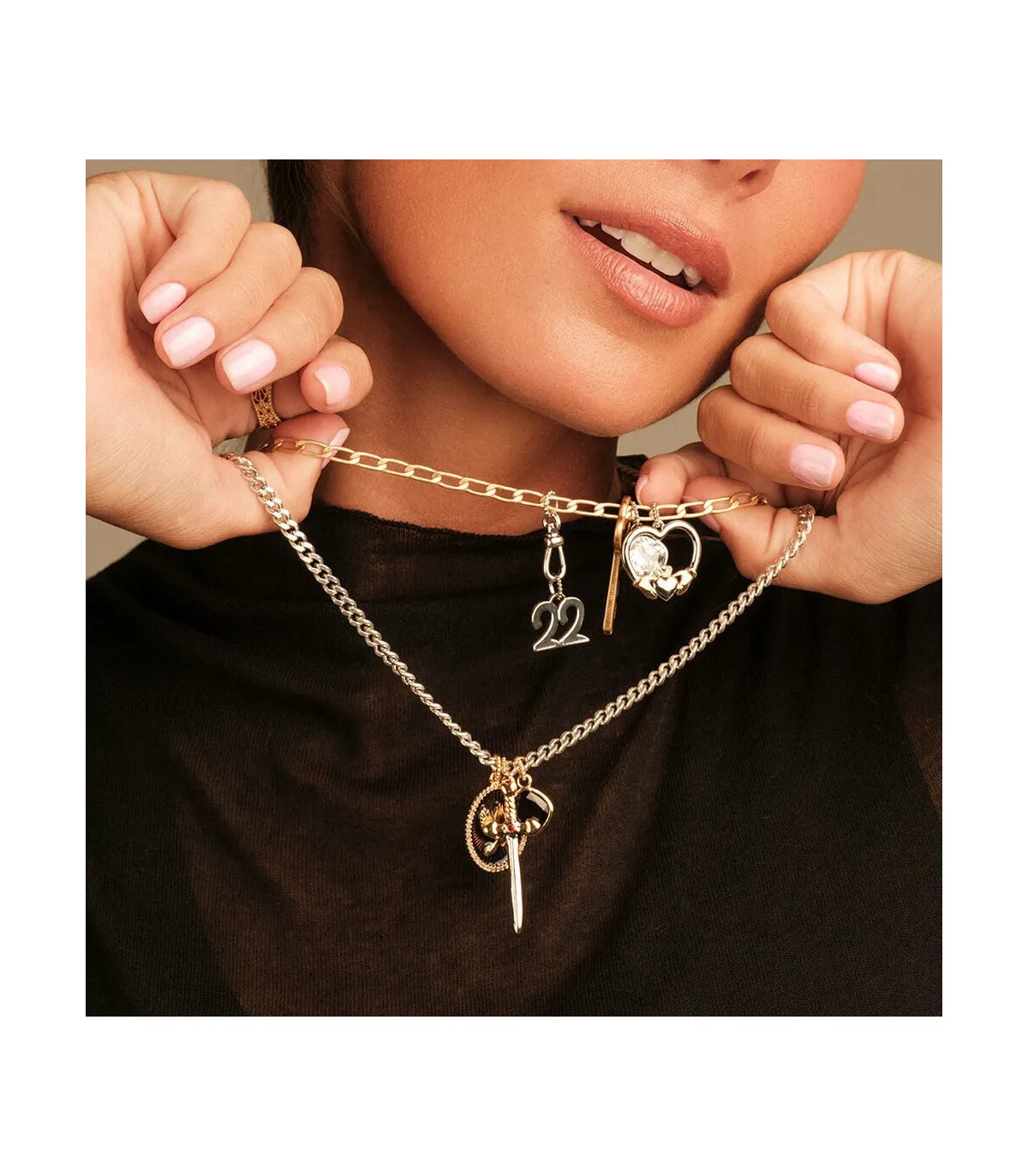 COLGANTE AGATHA MOSQUETóN PARA COLGANTES PLATEADO  2850034064TU