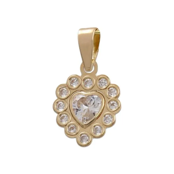 Colgante Oro Corazón 10x13mm.