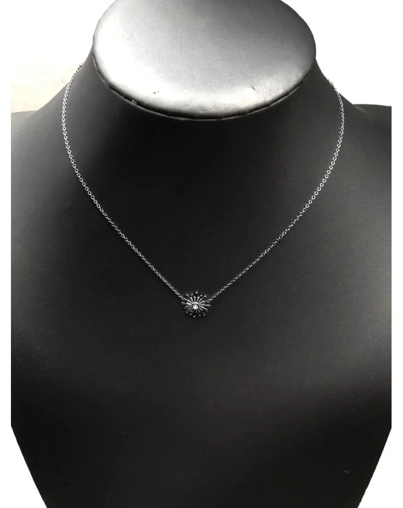 COLLARES PLATEADOS DE MODA CON BONITO COLGANTE MINIMAL
