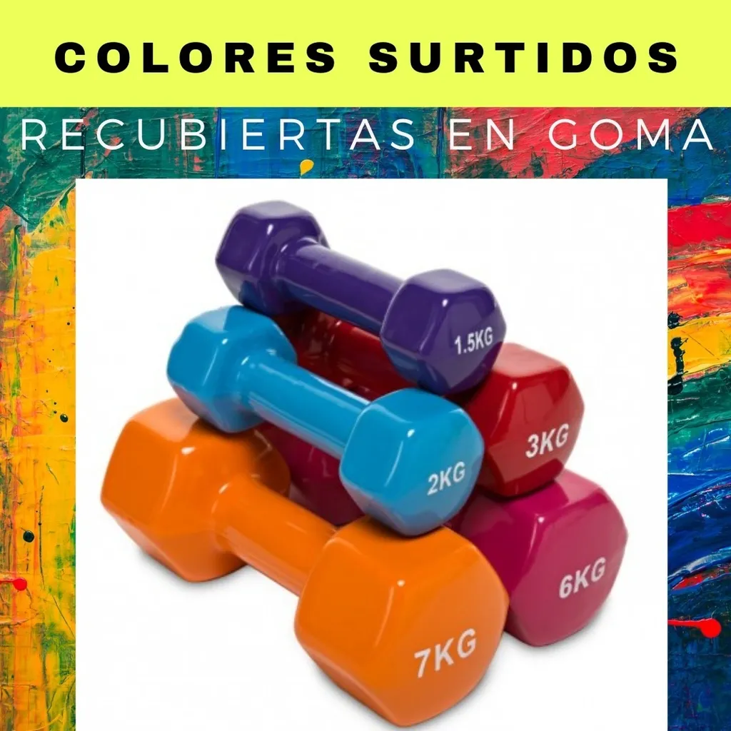 COMBO GYM!! PAR DE MANCUERNAS MIR DE 3 KG C/U 3033