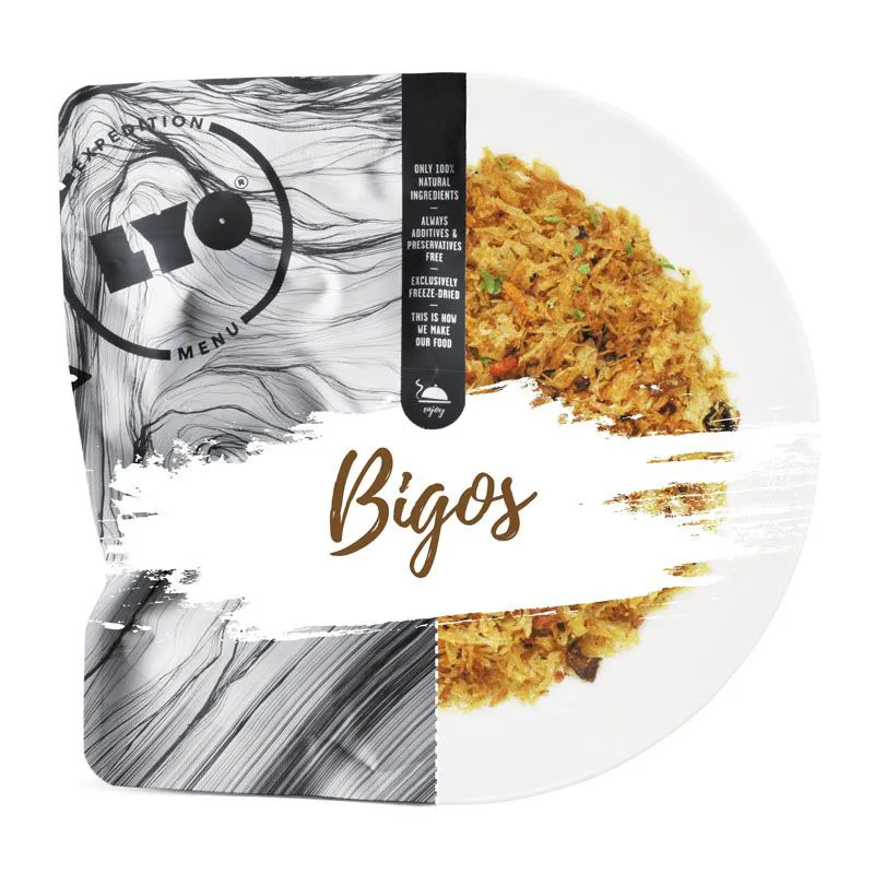 Comida liofilizada lyofood Bigos