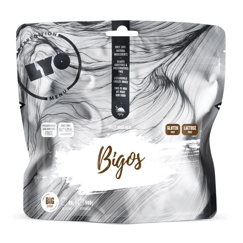 Comida liofilizada lyofood Bigos
