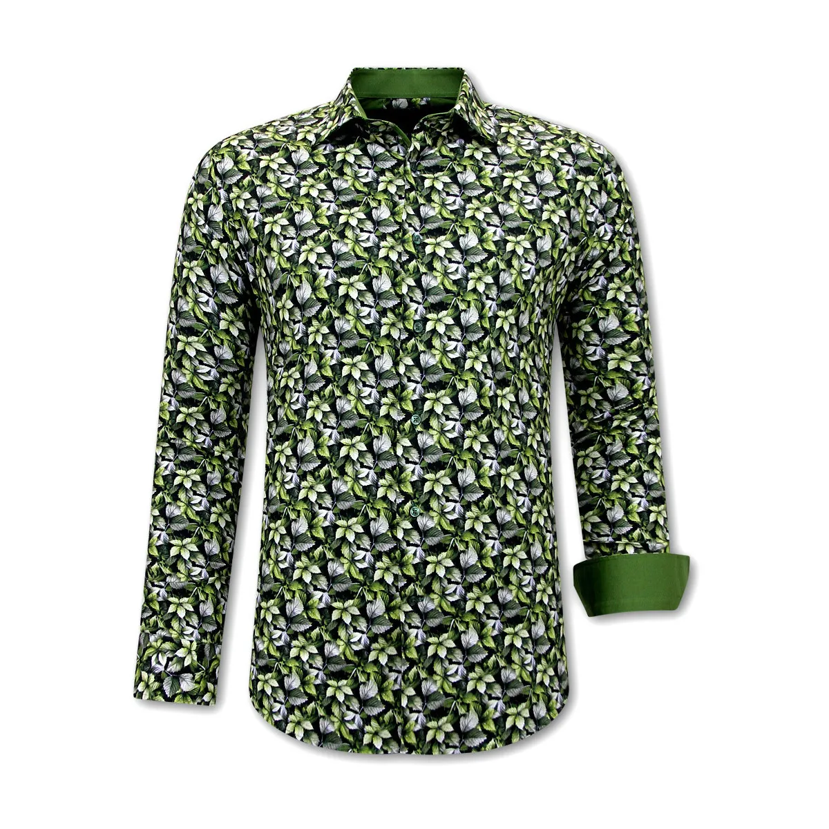 De Hombre Estampado Hojas