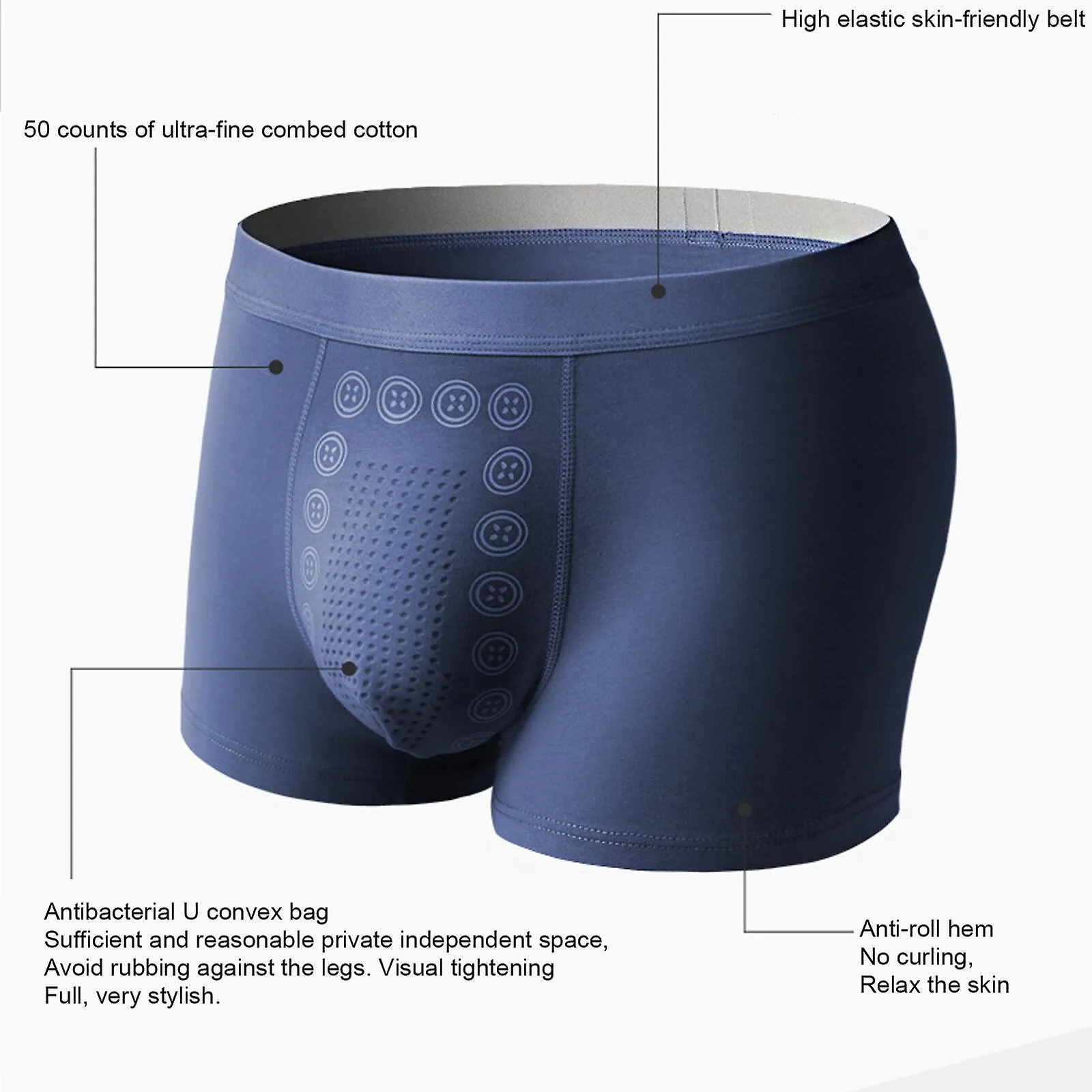 Eft Energy Field Therapy Ropa Interior para Hombre, Calzoncillos Boxer Energéticos Magnéticos