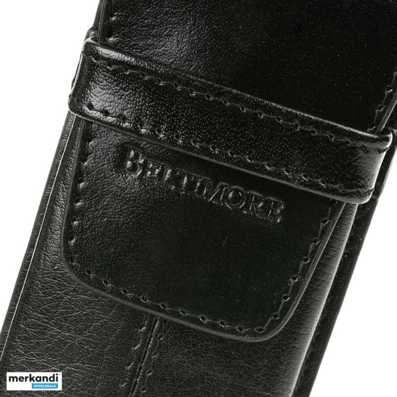 Estuche de cuero para bolígrafos Beltimore rojo G91