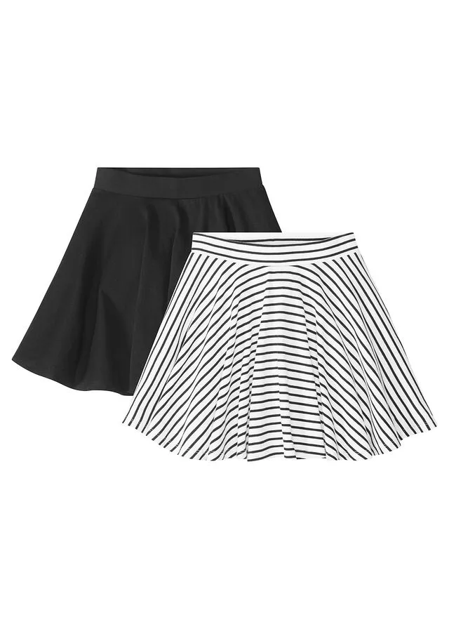 FALDA PARA NIñAS (2 UNIDADES) NEGROBLANCO