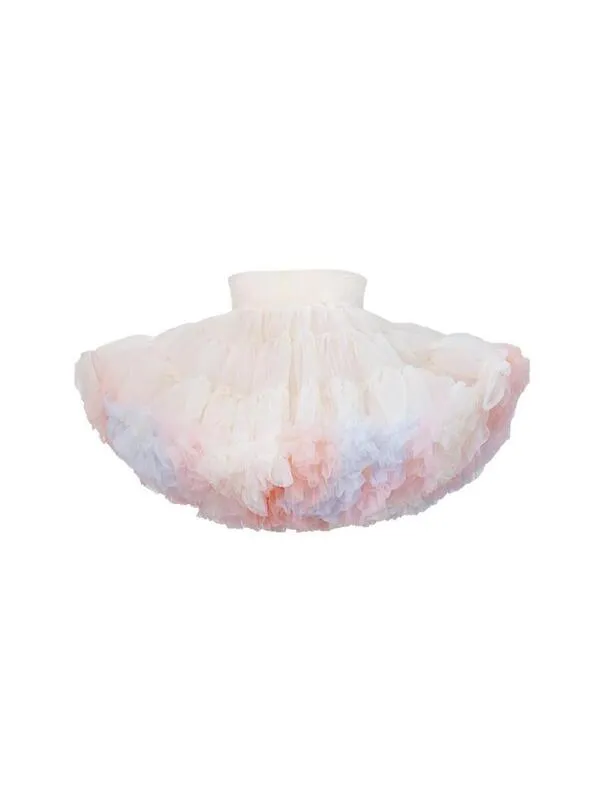 Falda para Niñas PettiSkirt Cream Rainbow