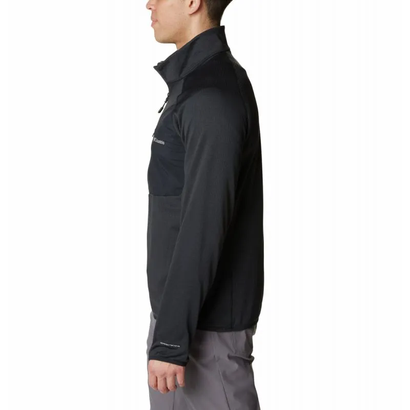 Forro polar de media cremallera para hombre Columbia Triple Canyon Half Zip (Black)