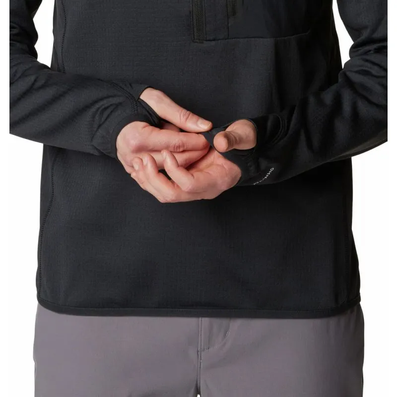 Forro polar de media cremallera para hombre Columbia Triple Canyon Half Zip (Black)