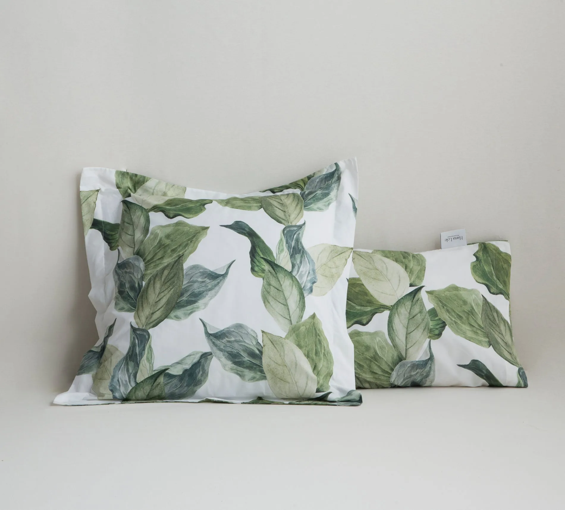 Funda Almohada Hojas Grandes Cama 180/200 50X95 (2 UNIDADES)