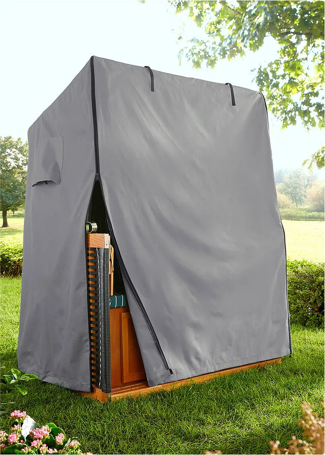 Funda protectora para sillón de playa para 2 personas Gris oscuro