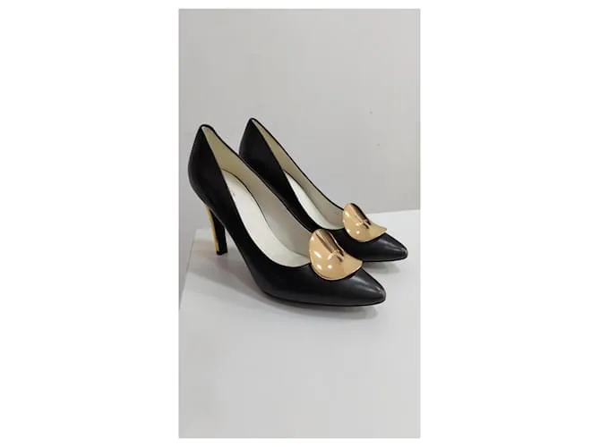 Geox Zapatos de tacón Negro Dorado 