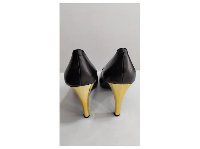 Geox Zapatos de tacón Negro Dorado 