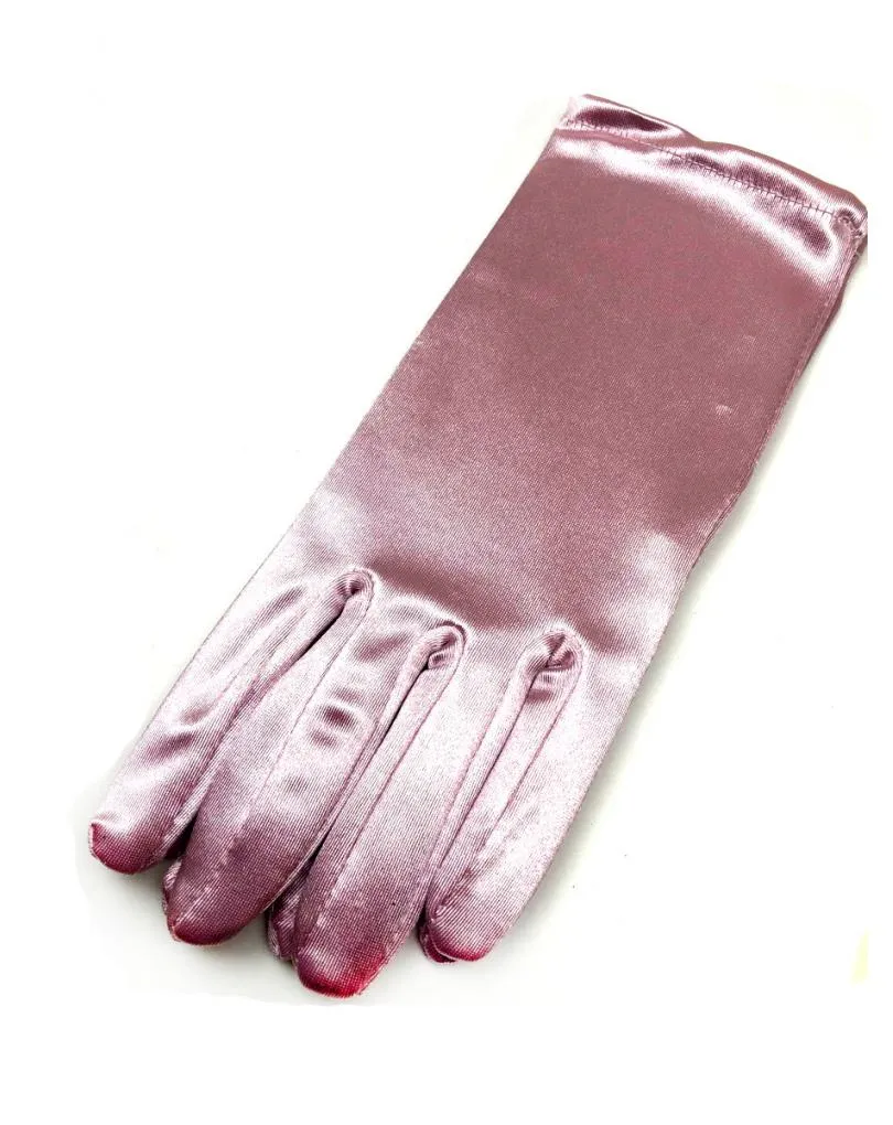 GUANTES DE FIESTA ROSAS CORTOS DE INVITADA Y MADRINA BODA