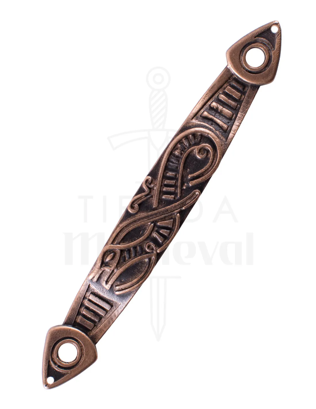 Hebilla de vaina para cinturón, diseño Serpientes
