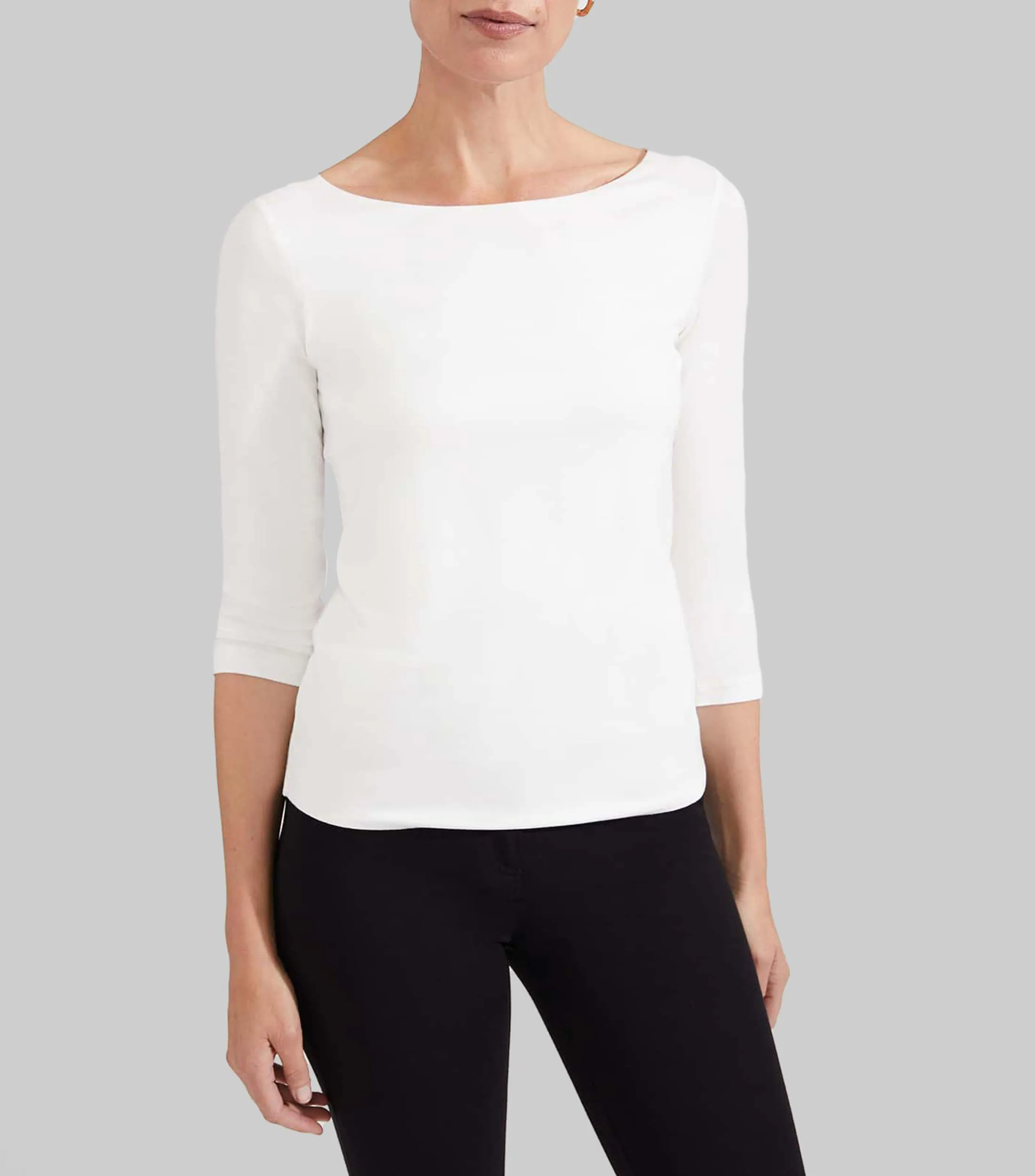 Hobbs Playera lisa con manga larga Mujer