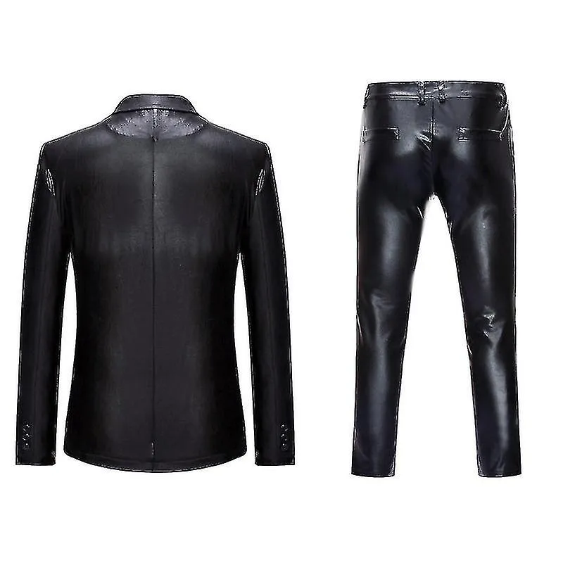Hombre Oro Brillante 2 Piezas Trajes (blazer + pantalones) Terno Masculino Fashion Party Dj Club Vestido Esmoquin Traje Hombres 