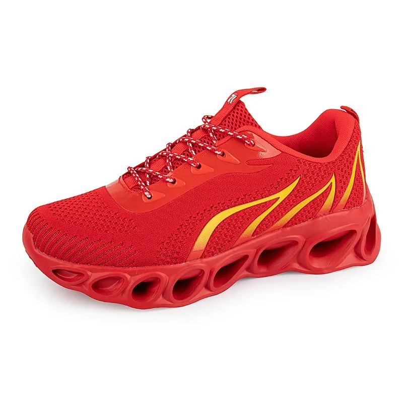 Hombres Mujeres Zapatos para correr Moda Entrenador Triple Negro Blanco Rojo Amarillo Púrpura Verde Azul Melocotón Teal Púrpura 